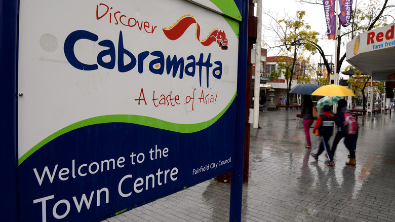 Cabramatta shopping center sign