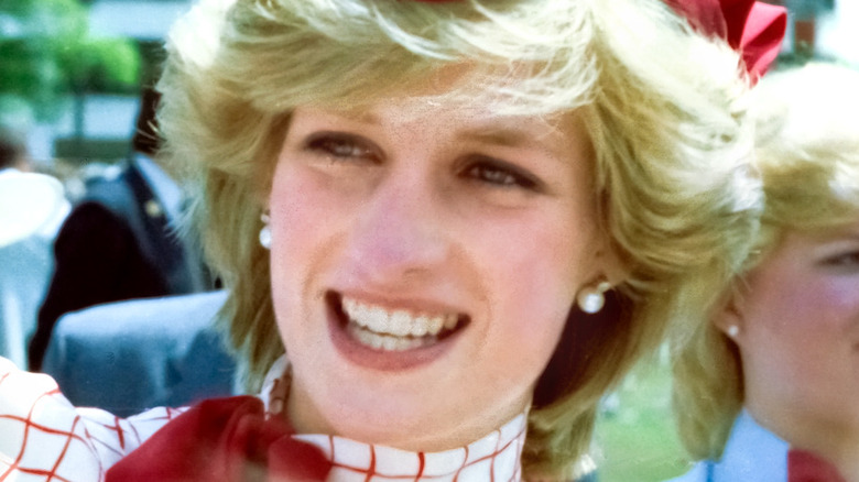 Cropped photo by Russ Quinlan of Princess Diana visiting Halifax in 1983