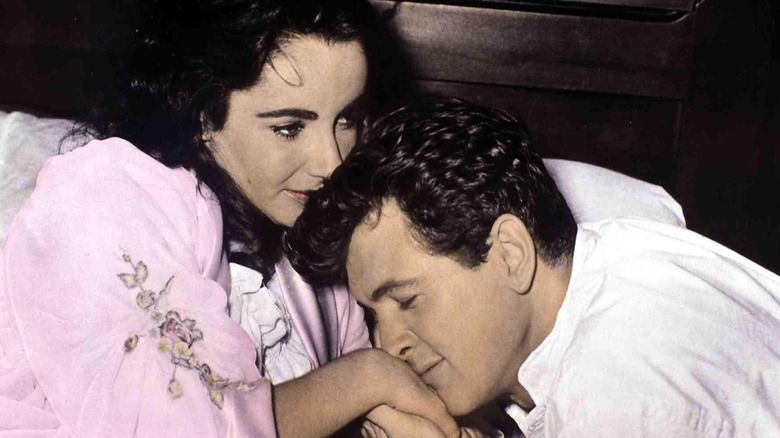 Elizabeth Taylor and Rock Hudson