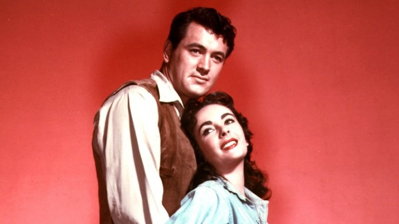 Elizabeth Taylor and Rock Hudson