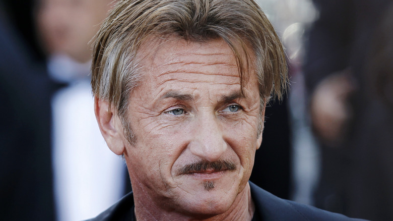Sean Penn with mustache