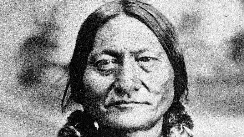 Sitting Bull posing for portrait