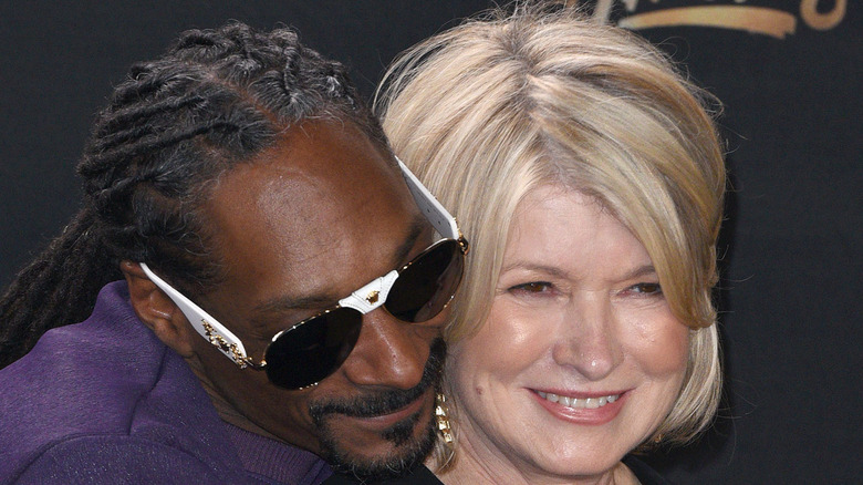 Snoop Dogg hugging Martha Stewart