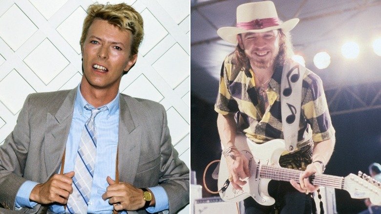David Bowie and Stevie Ray Vaughan
