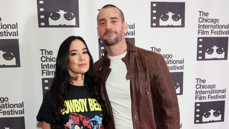 CM Punk and AJ Lee together