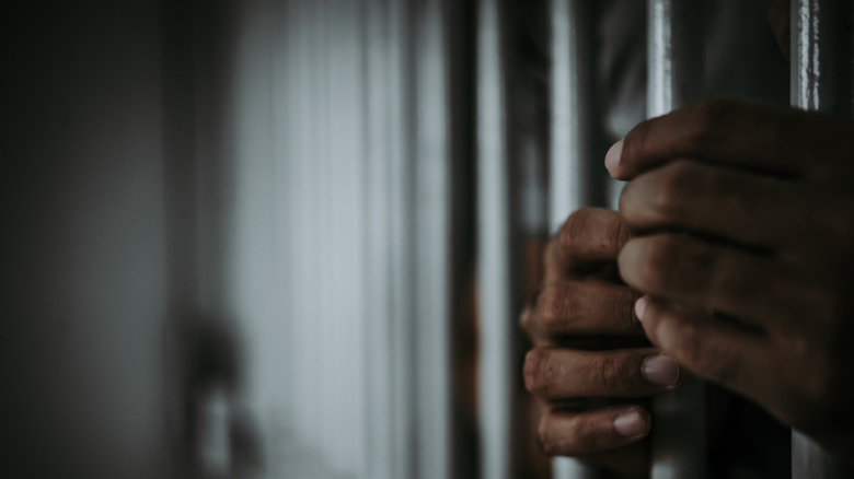 hands prison bars