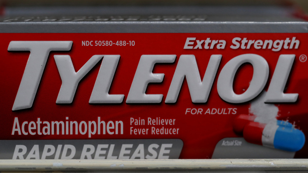 Tylenol on store shelf