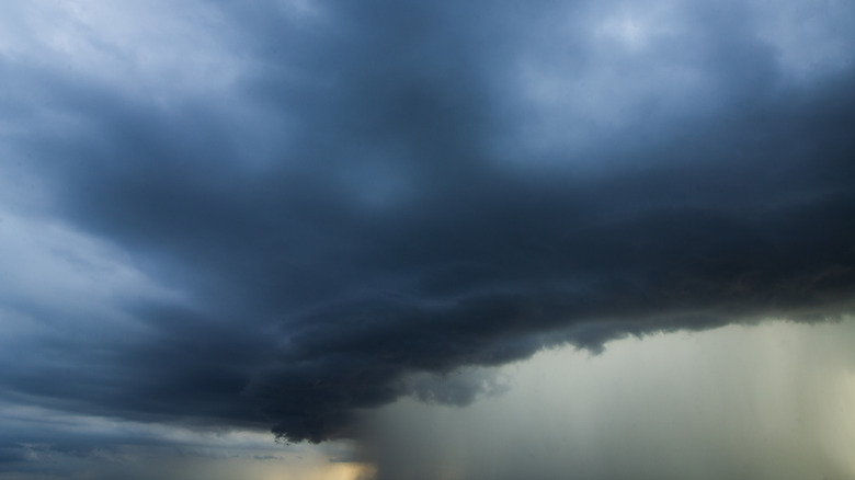 A cyclone storm cloud