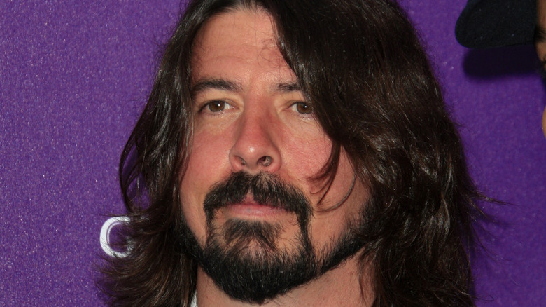 Dave Grohl looking serious