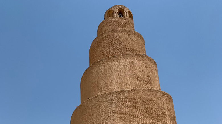 The surviving tower of the Great Mosque