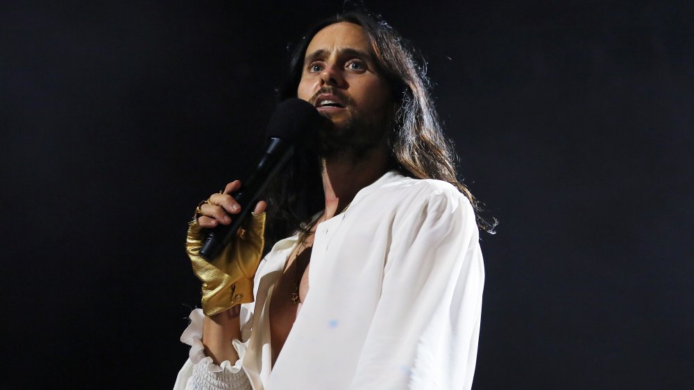 A shot of Jared Leto from Thirty Seconds to Mars