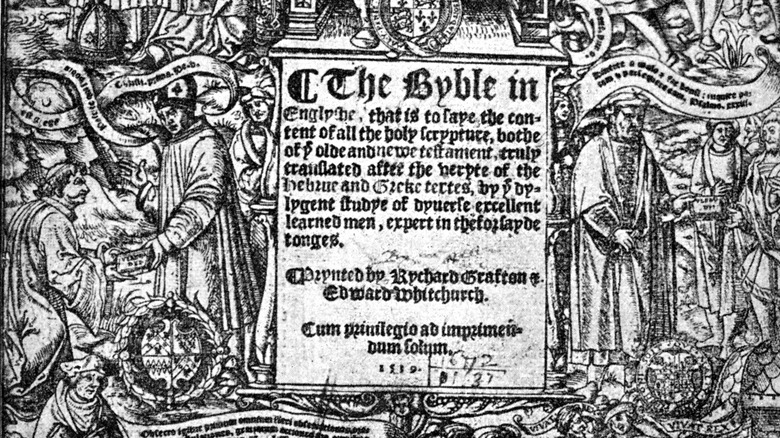 Title page, Thomas Cromwell's 'Great Bible'