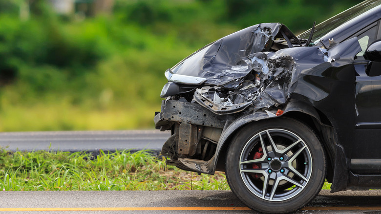 damaged car