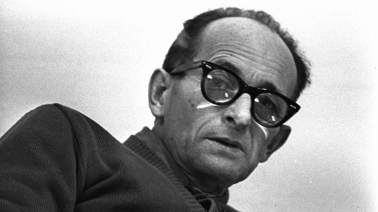 Adolf Eichmann in prison cell, 1961