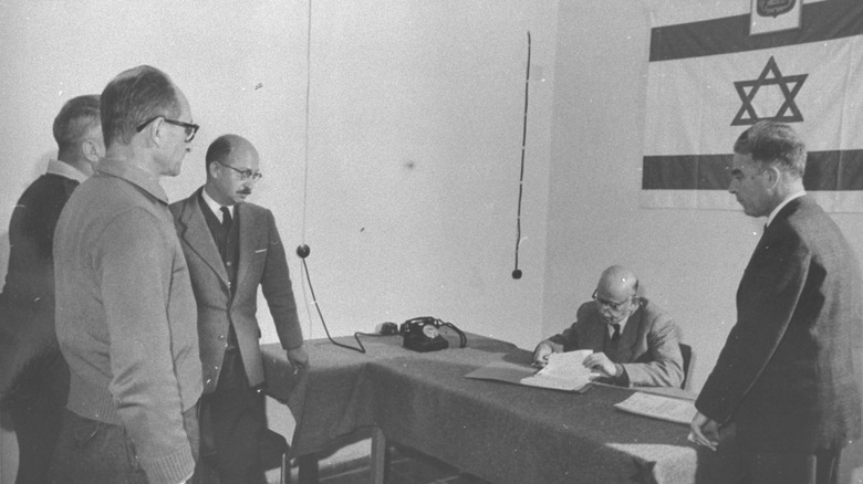 Adolf Eichmann's extension of arrest hearing, 1961