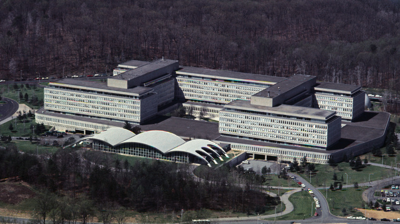 Aerial view of CIA building