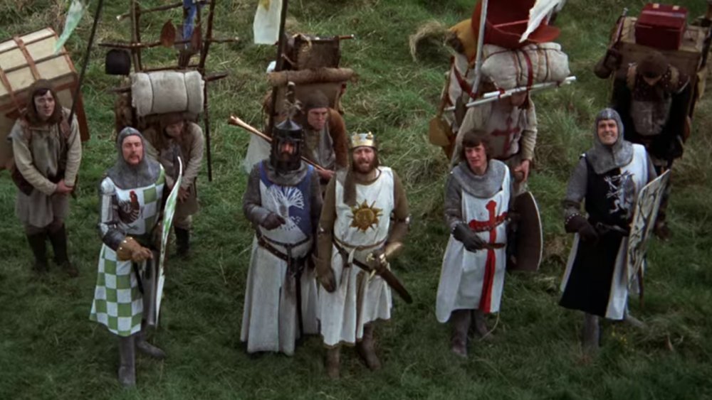 The Monty Python troupe in Monty Python and the Holy Grail