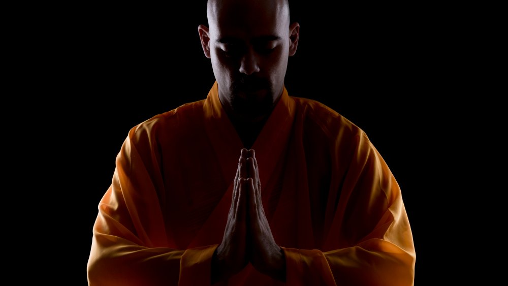 monk meditating