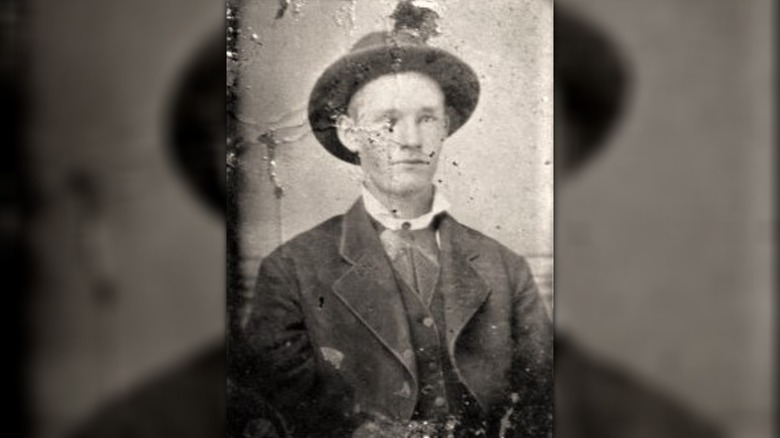 A damaged photograph of Wood Hite