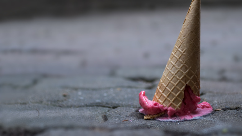 ice cream cone upside-down