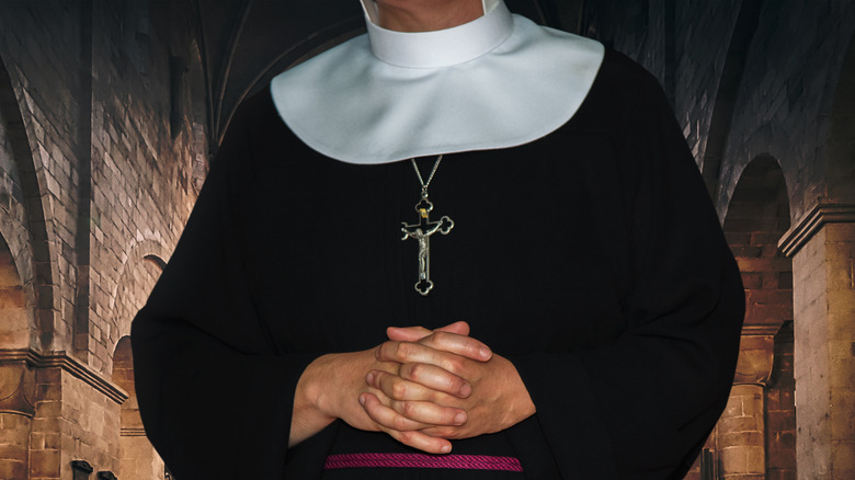 Nun in habit