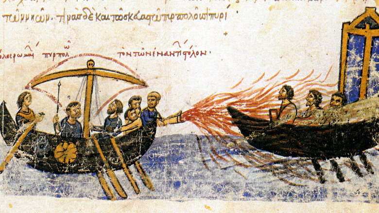 Illustration of Greek Fire