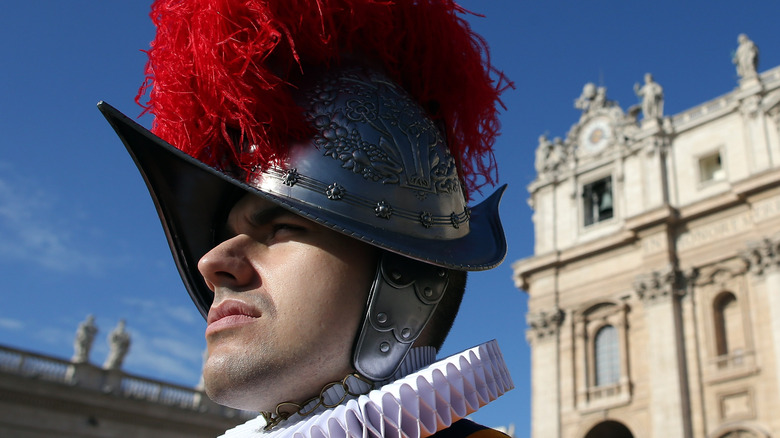 A Swiss Guard in Vatican City