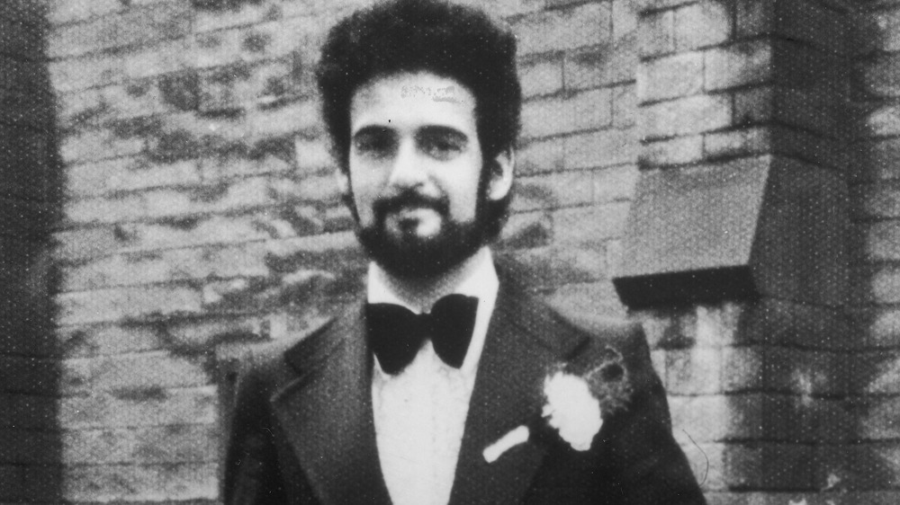 Peter Sutcliffe in tuxedo
