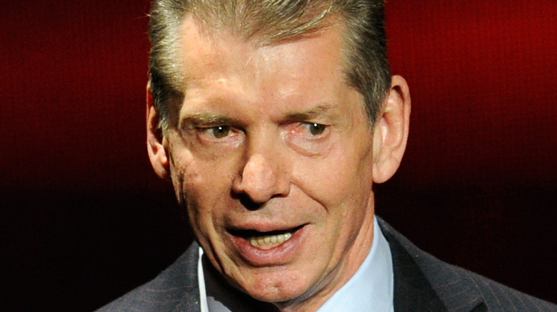 Vince McMahon cuts a promo