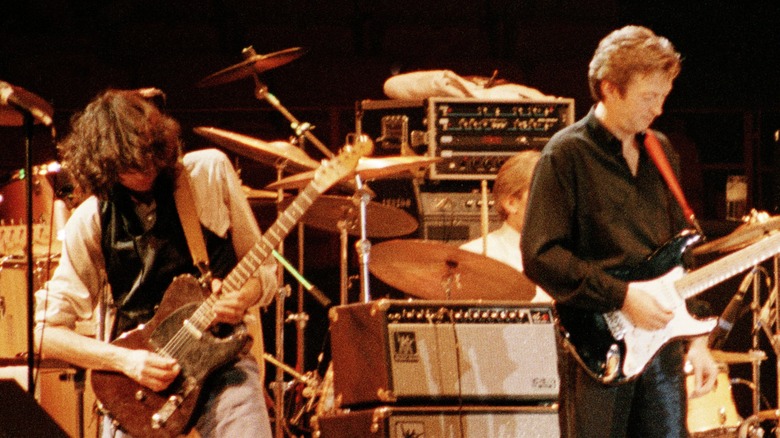 Jimmy Page and Eric Clapton