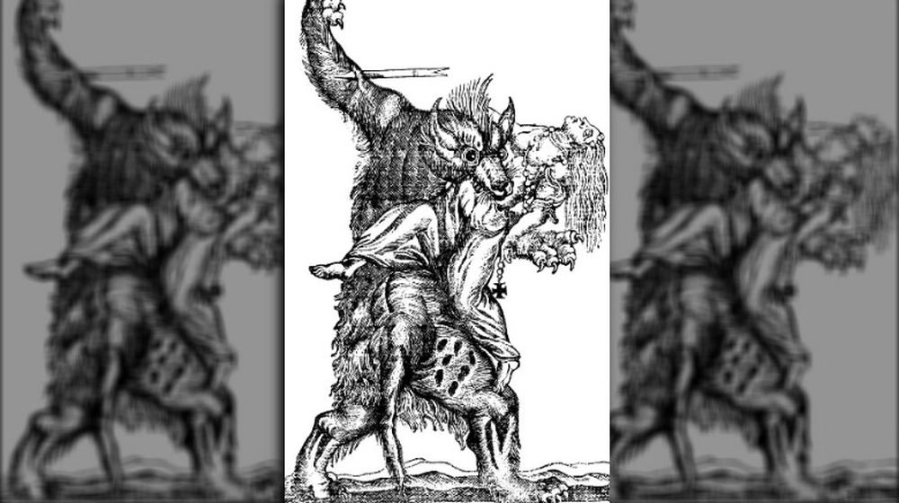 Werewolf eating victim