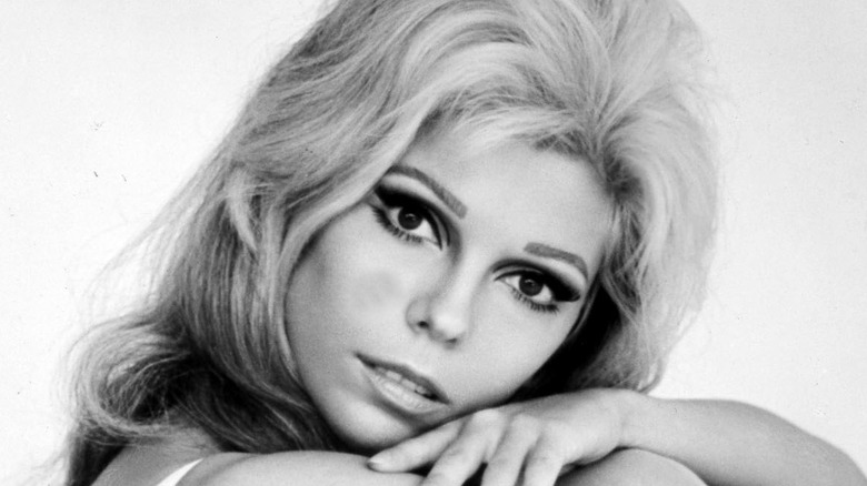 Nancy Sinatra posing