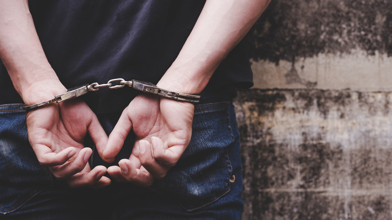a man in handcuffs