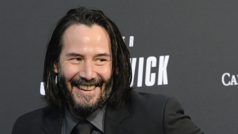 Keanu Reeves at the premiere for John Wick 3 in 2019