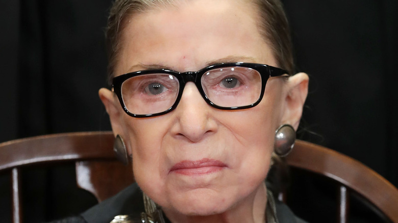 Ruth Bader Ginsburg staring