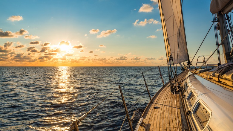 a sailboat on the ocean