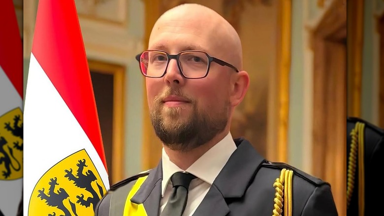 The state portrait of Grand Duke Niels Vermeersch of the Grand Duchy of Flandrensis
