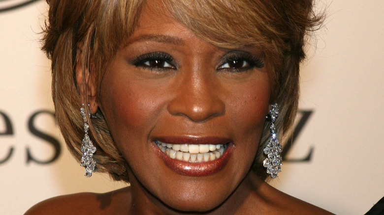 Whitney Houston smiling