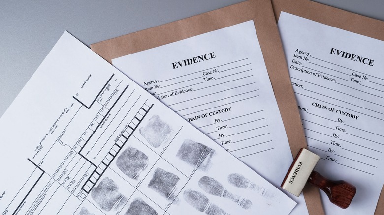 cold case files on desk