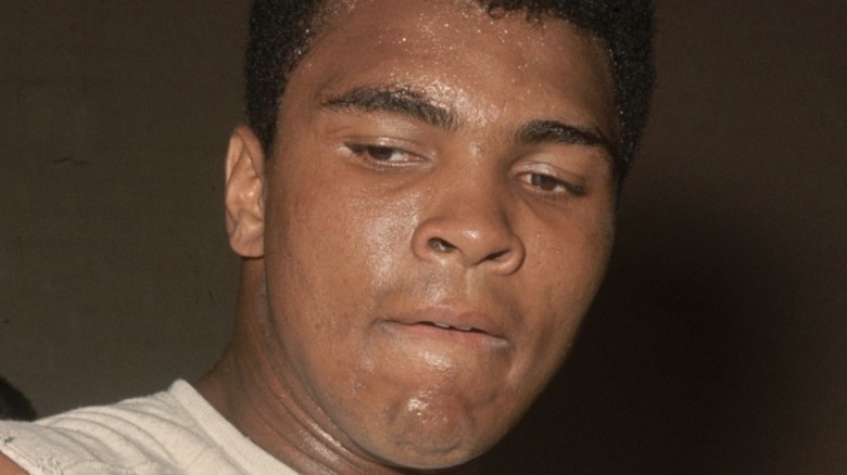 Muhammad Ali looking down
