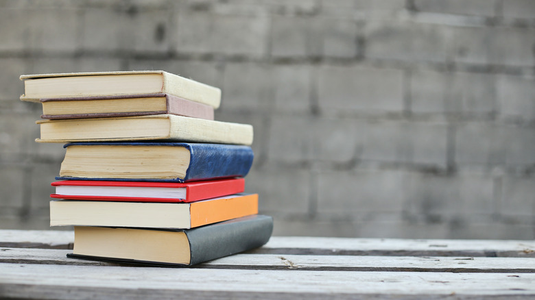 books on table