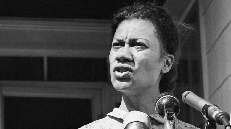 Gloria Richardson making a speech in 1963