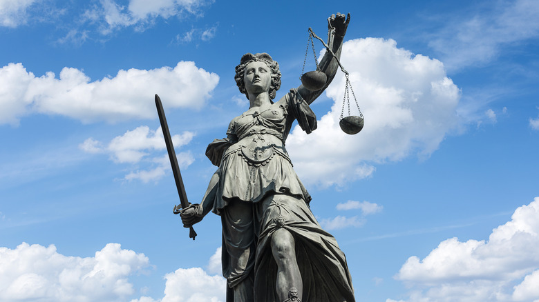 Lady Justice in Frankfurt, Germany