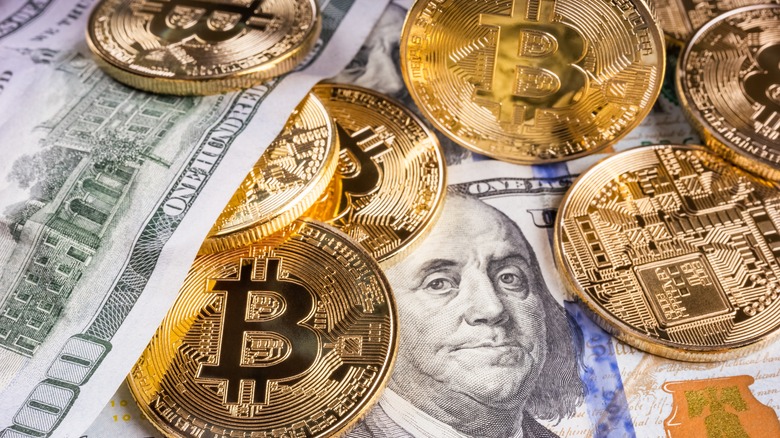 Bitcoins and dollars