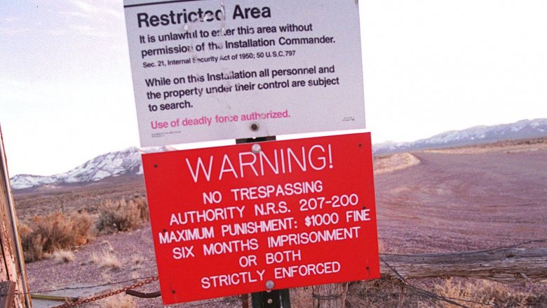 area 51 boundary warning