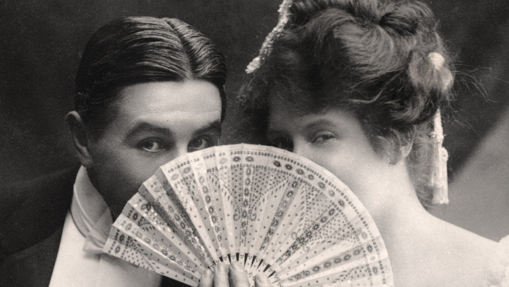 Actors Billie Burke and Farren Soutar