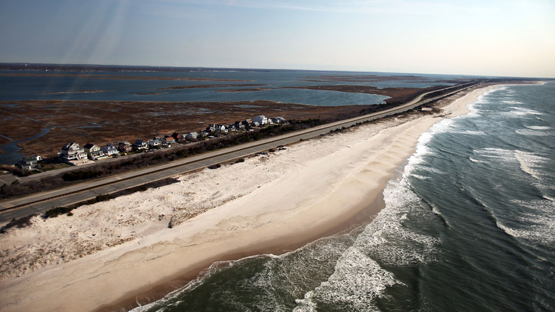 Gilgo Beach aerial view