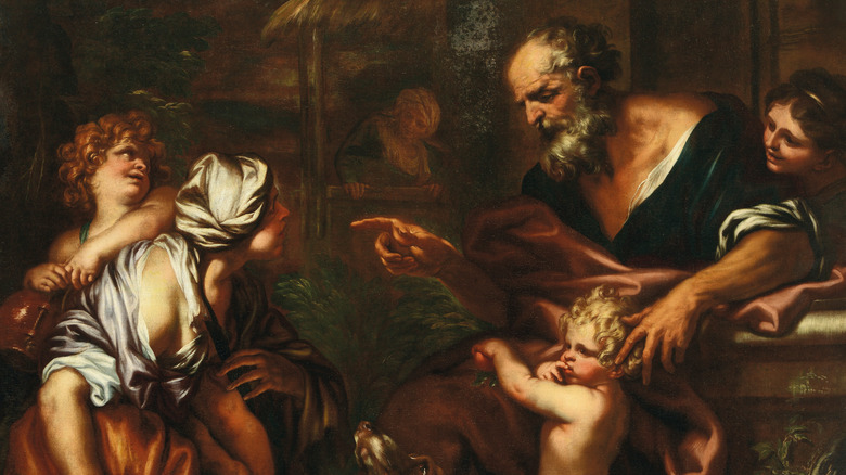 repudiation of Hagar scene with Abraham