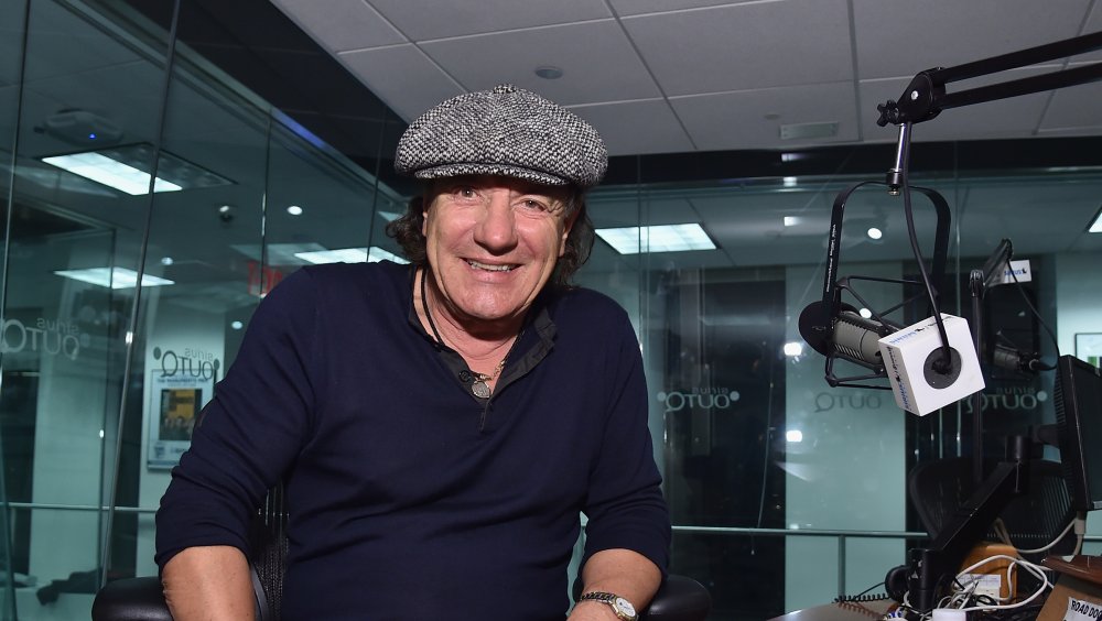Brian Johnson in radio studio