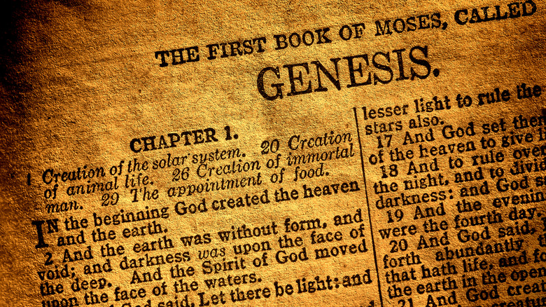 Primeira página do livro de Gênesis